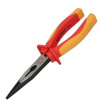 Alicates Boca Recta 200 mm. Mangos Aislados VDE de 1.000 V. Acero Cromo Vanadio