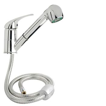 Monomando "Línea Flow" Fregadero Telescópico Cartucho Ceramico Ø 40 mm.