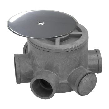 Bote Sifónico PVC Ø 110 mm. Altura 105 mm.