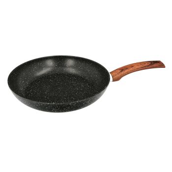 Sarten Aluminio Forjado Antiadherente Acabado Piedra Ø 28 x 5,5 cm. Mango Engomado