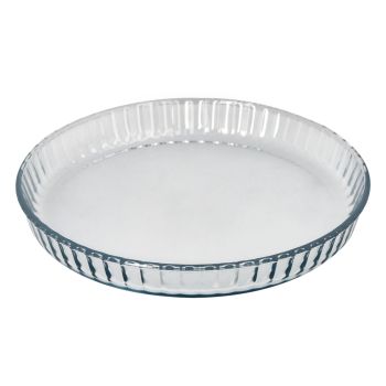 Molde Rizado  Horno Cristal Redondo Ø 28 cm.