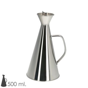 Aceitera Inoxidable Antigoteo 500 ml.