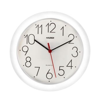 Reloj De Pared Ø 25 cm. Blanco