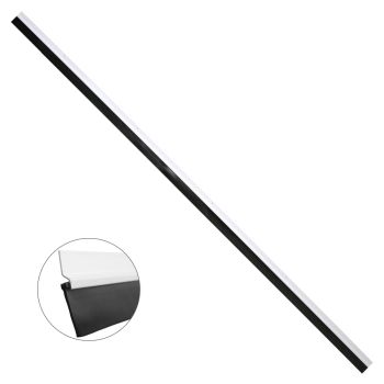 Burlete Para Puertas De Garaje Aluminio Blanco Con Goma 2,5 m.