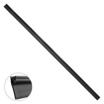 Burlete Garaje Plus Aluminio Negro Con Goma De Alta Resistencia. 2,5 Metros.