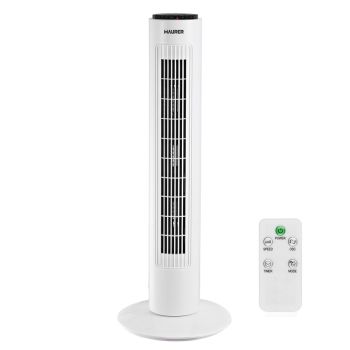 Ventilador Maurer Torre 73 cm 3 Velocidades. Funcion Oscilante. Con mando a distancia.