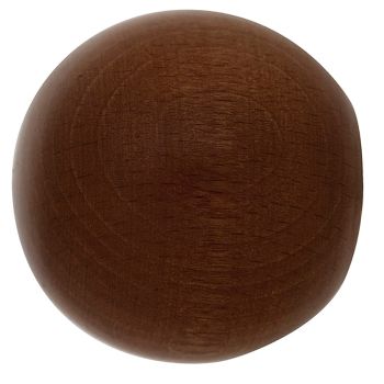 Terminal Madera Esfera 20x40 mm. Nogal