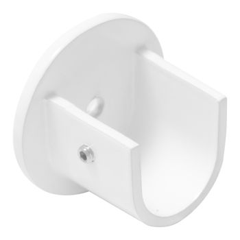 Soporte Zirconio Lateral Ø 20 mm. Blanco (2 Piezas)