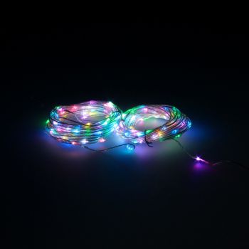 Luces Navidad 200 Leds Multicolor RGB Con Mando IP44