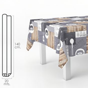 Mantel Antimanchas Hule Rollo 140 cm. x 20 m. Cuisin