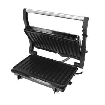 Sandwichera Grill Doble 1000 Watt. Parrilla Doble Apertura 180º