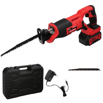 Sierra De Sable 20 V  Con Bateria 4 Ah. Corte Madera 100 mm. / Acero 6 mm.