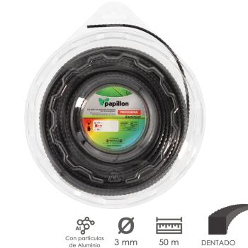 Hilo Nylon / Aluminio Cuadrado Trenzado Professional Ø 3,0 mm. Rollo 50 metros