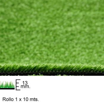 Cesped Artificial 13 mm. Rollo 1 x 10 metros. Uso Domestico