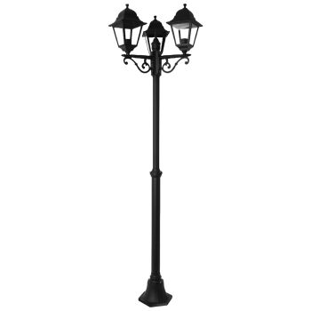 Farol Jardin Con Columna 3 Faroles 2m.