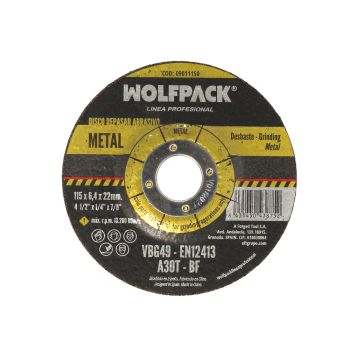 Disco Repasar Abrasivo Ø 115 x Ø 22 mm. Espesor 6,4 mm.