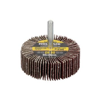 Abanico Lija Grano 80 Medida Ø 60 x 20 mm.