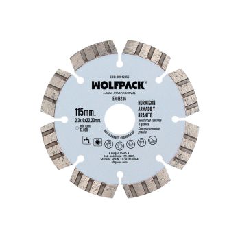 Disco Diamante Hormigon Armado / Granito Ø 115 mm.