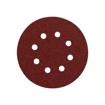 Lija Recambio Velcro Disco Ø 125 mm. con Agujeros Grano  80 (10 Piezas)