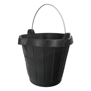 Cubo Obra Industrial De Goma Con Pico 10 Litros