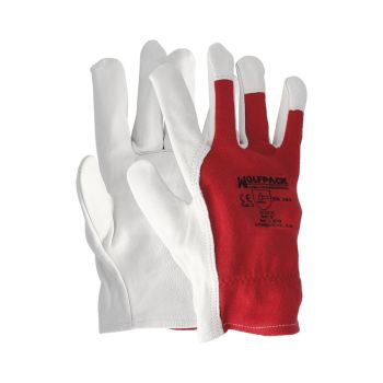 Guantes Piel / Lona Con Colgador 9" (Par)