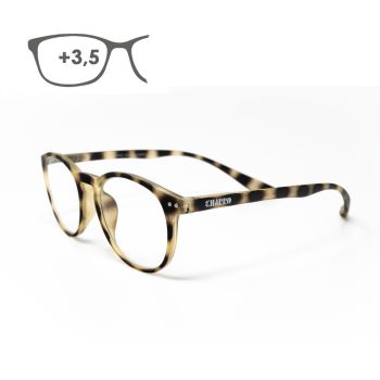 Gafas Lectura Connecticut Estampado Carey Aumento +3,5 Patillas Para Colgar del Cuello