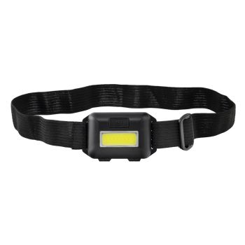 Linterna Led Frontal Cabeza Ajustable 120 Lumenes  3 Modos, Cinta Ajustable, 3 Baterias AAA Incluidas