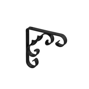 Palomilla Ornamental Reforzada Color Negro 100x100 cm.