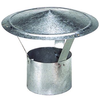 Sombrero Galvanizado Para Estufa de 250 mm.