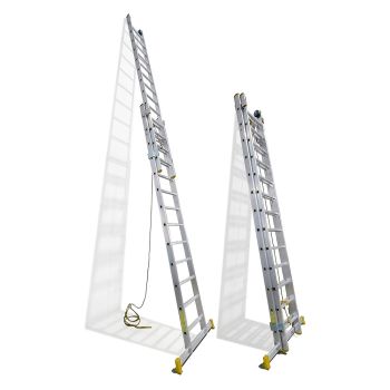 Escalera Aluminio 2 Tramos 12+12 Peldaños