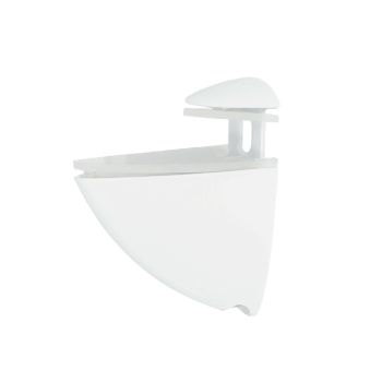 Soporte Pelicano Regulable Para Estante 1 / 20 mm. Blanco  (1 Pieza)