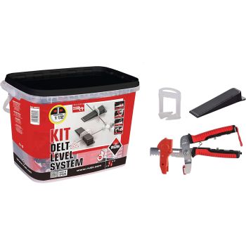 Kit Sistema Nivelación Rubi Delta 2 mm — Bridas + Cuñas + Tenaza