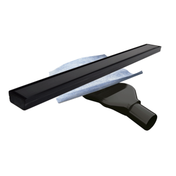 Canal de Ducha Cainox Basic Noir 1000 mm Acero Inox Negro